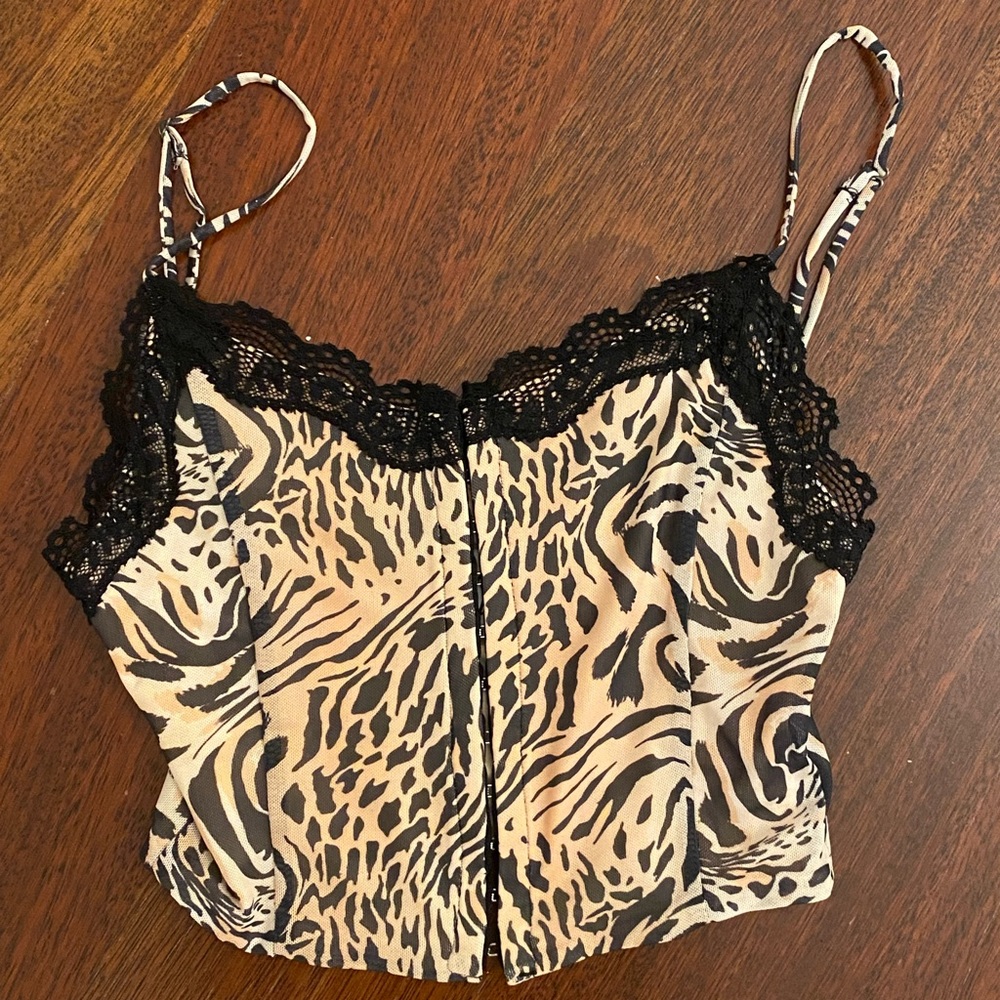 Princess Polly Cheeta Crop Top